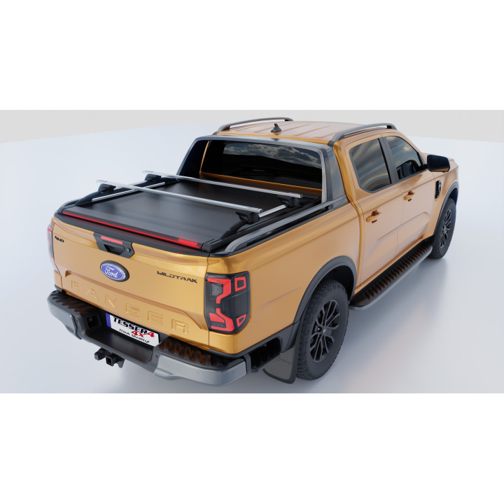 Manual Roll Top Tonneau Bed Cover, Tessera 4x4 SE+, Ford Ranger Wildtrak Double Cab 2023 - Present - EDK.ro