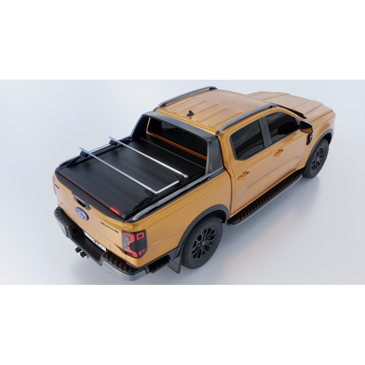 Manual Roll Top Tonneau Bed Cover, Tessera 4x4 SE+, Ford Ranger Wildtrak Double Cab 2023 - Present - EDK.ro