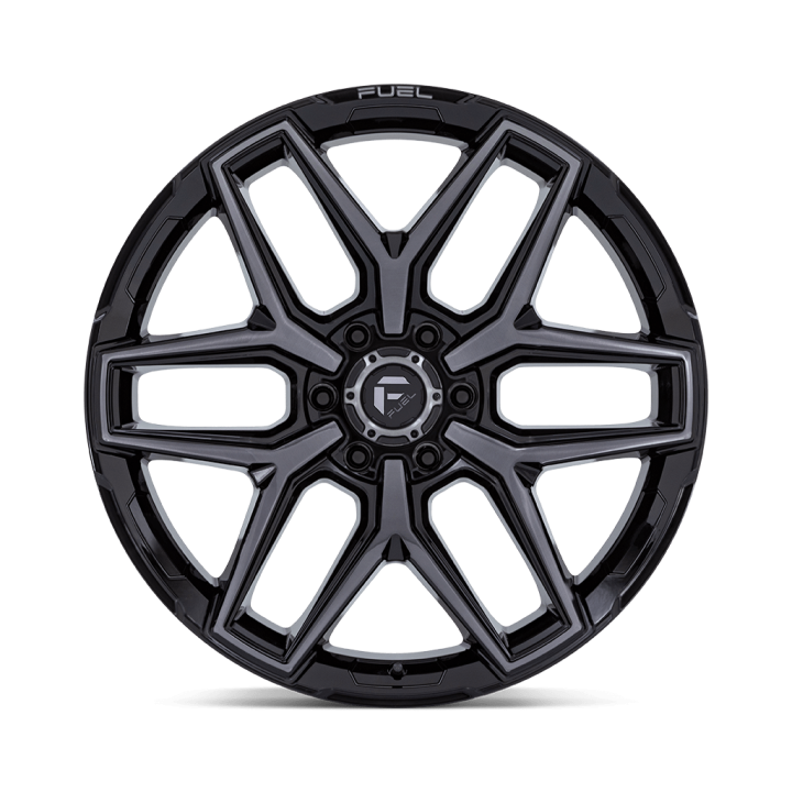 Alloy Wheel, FUEL FLUX, 24x10.0, ET 0, 6x139.7, 106.1, Black - EDK.ro