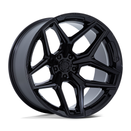 Alloy Wheel, FUEL FLUX, 18x9.0, ET 20, 6x139.7, 106.1, Black - EDK.ro