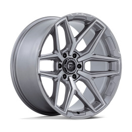 Alloy Wheel, FUEL FLUX, 18x9.0, ET 1, 6x139.7, 106.1, Platinum - EDK.ro