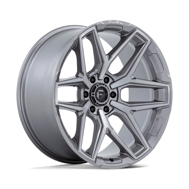 Alloy Wheel, FUEL FLUX, 24x10.0, ET 0, 6x139.7, 106.1, Platinum - EDK.ro