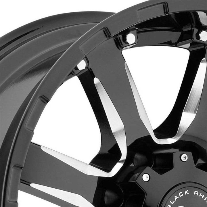 Jantă de Aluminiu, Black Rhino SIERRA, 20x9.0, ET 12, 6x139.7, 112.1, Negru - EDK.ro