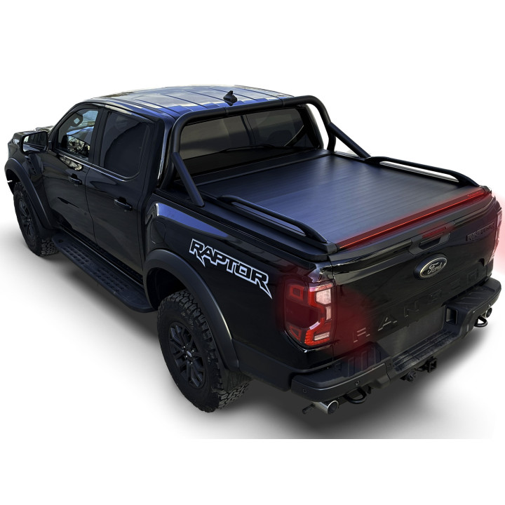 Manual Roll Top Tonneau Bed Cover, Tessera 4x4 SE+, Ford Ranger Raptor Double Cab 2023 - Present - EDK.ro
