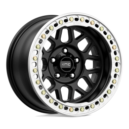 Jantă de Aluminiu, KMC KM235 GRENADE CRAWL Beadlock, 17x8.5, ET 0, 6x139.7, 108, Negru - EDK.ro