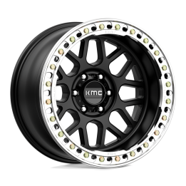 Alloy Wheel, KMC KM235 GRENADE CRAWL Beadlock, 20x10.0, ET -48, 6x139.7, 108, Black - EDK.ro