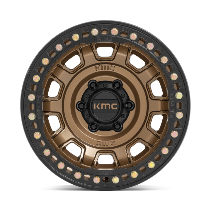 Alloy Wheel, KMC KM236 TANK Beadlock, 17x9.0, ET -15, 6x139.7, 108, Bronze - EDK.ro