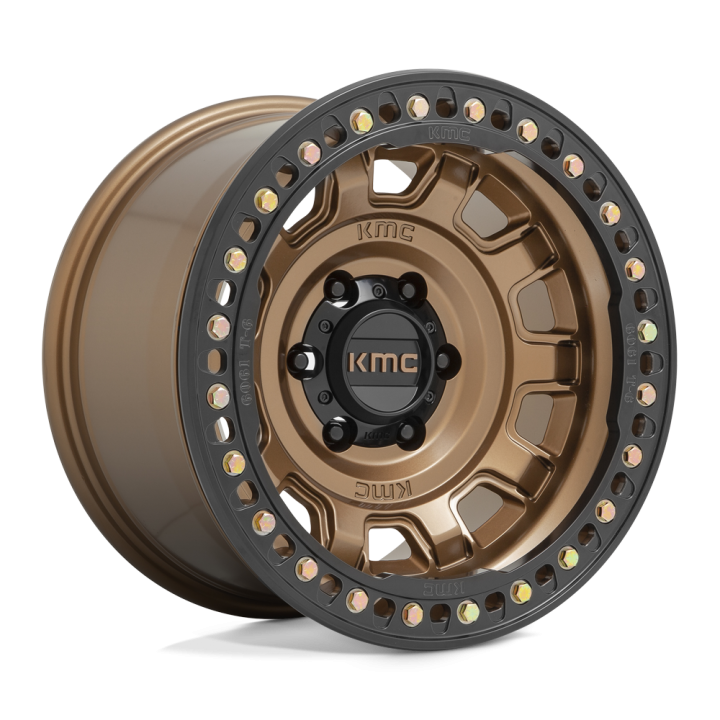 Alloy Wheel, KMC KM236 TANK Beadlock, 17x9.0, ET -38, 6x139.7, 108, Bronze - EDK.ro