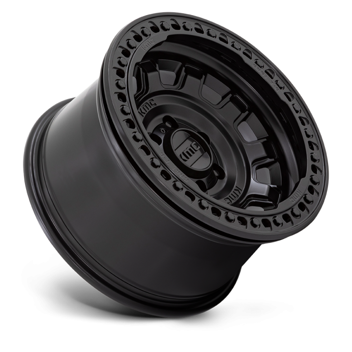 Jantă de Aluminiu, KMC KM236 TANK Beadlock, 17x9.0, ET -15, 6x139.7, 108, Negru - EDK.ro