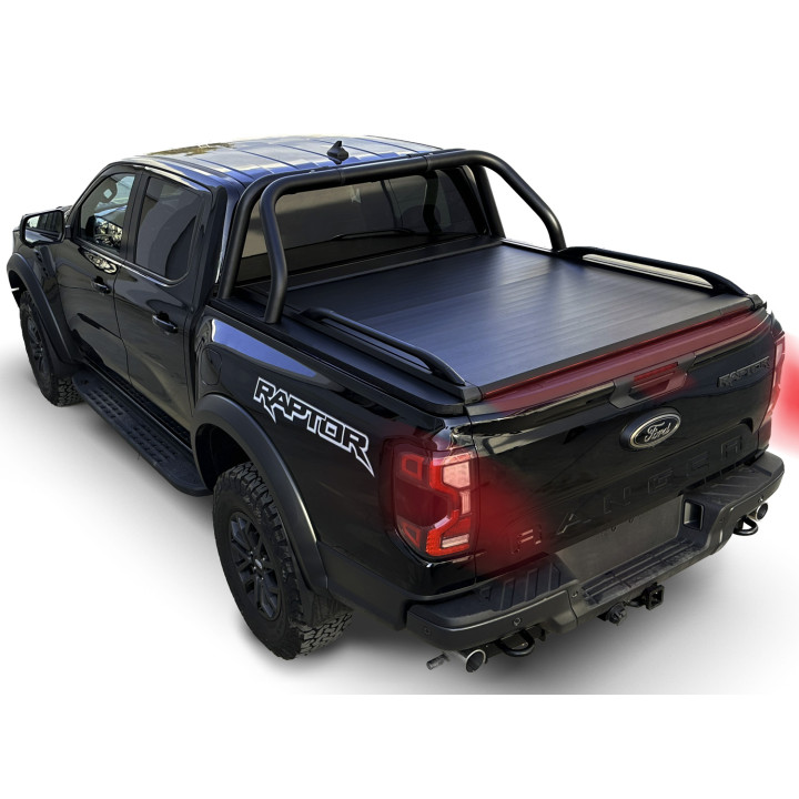 Manual Roll Top Tonneau Bed Cover, Tessera 4x4 SE+, Ford Ranger Raptor Double Cab 2023 - Present - EDK.ro