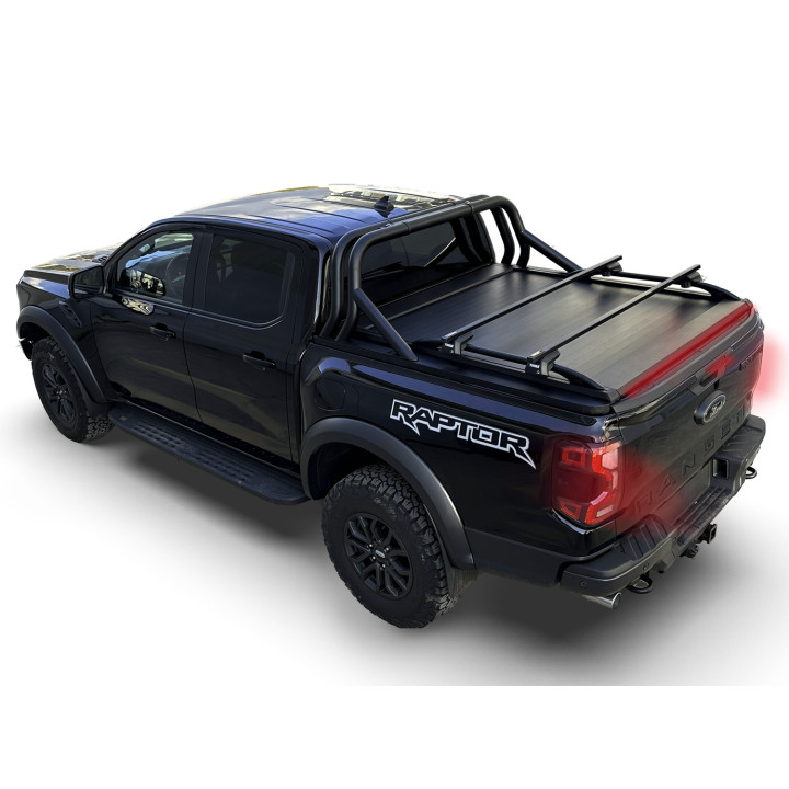 Manual Roll Top Tonneau Bed Cover, Tessera 4x4 SE+, Ford Ranger Raptor Double Cab 2023 - Present - EDK.ro