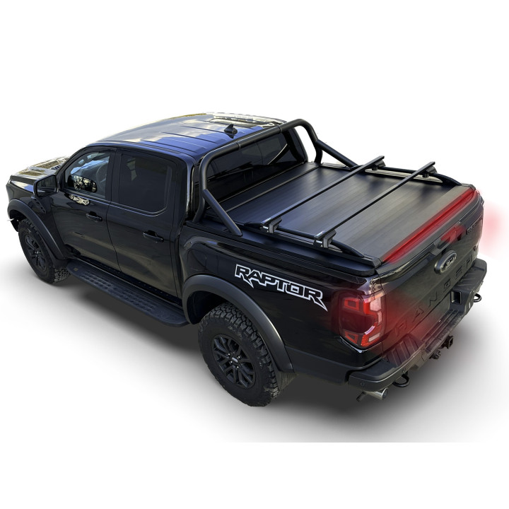 Manual Roll Top Tonneau Bed Cover, Tessera 4x4 SE+, Ford Ranger Raptor Double Cab 2023 - Present - EDK.ro
