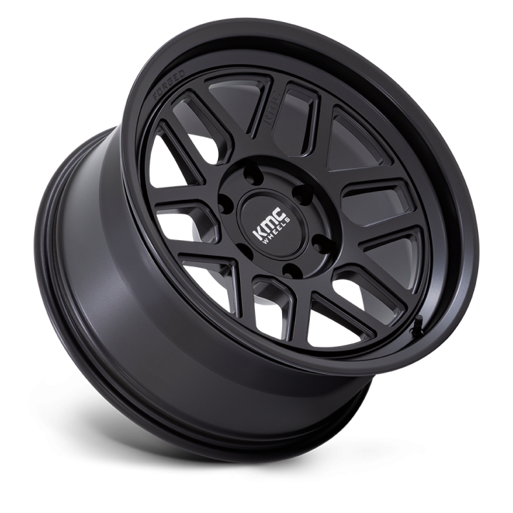Jantă de Aluminiu, KMC KM446 MESA FORGED Monoblock, 18x9.0, ET 18, 6x139.7, 106.1, Negru - EDK.ro