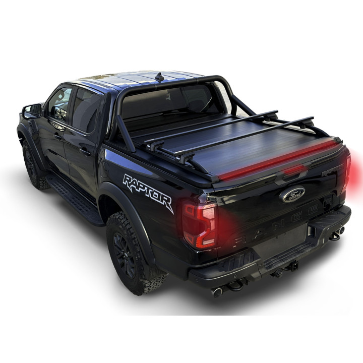 Manual Roll Top Tonneau Bed Cover, Tessera 4x4 SE+, Ford Ranger Raptor Double Cab 2023 - Present - EDK.ro