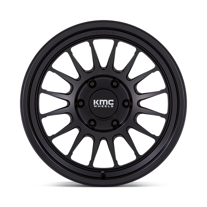 Alloy Wheel, KMC KM447 IMPACT FORGED Monoblock, 18x9.0, ET -12, 6x139.7, 106.1, Black - EDK.ro
