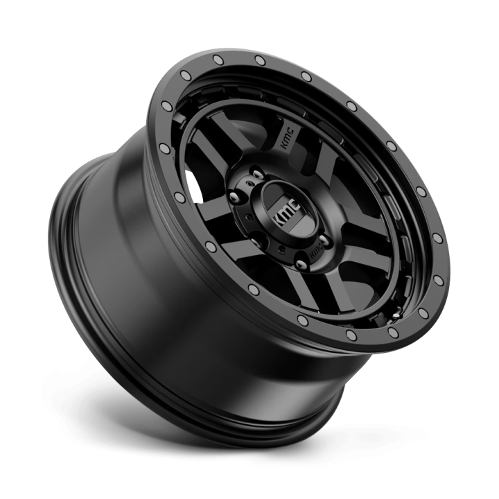 Alloy Wheel, KMC KM540 RECON, 17x8.5, ET 18, 6x139.7, 106.1, Black - EDK.ro
