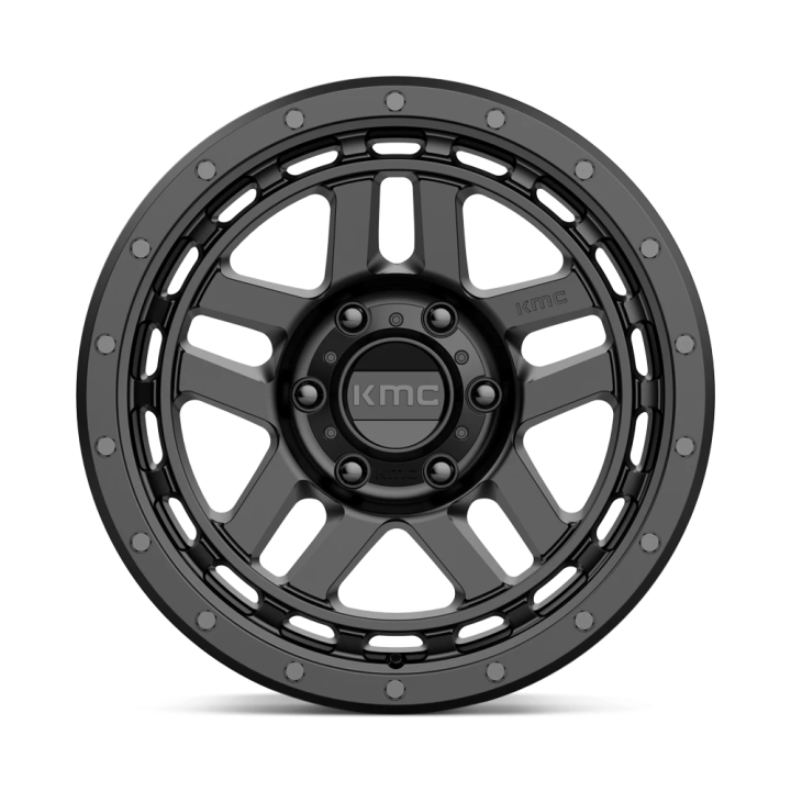 Alloy Wheel, KMC KM540 RECON, 18x8.5, ET 18, 6x139.7, 106.1, Black - EDK.ro