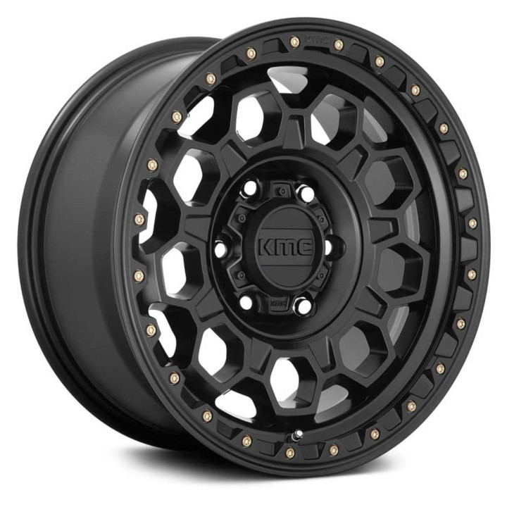 Alloy Wheel, KMC KM545 TREK, 17x8.0, ET 35, 6x139.7, 100.3, Black - EDK.ro