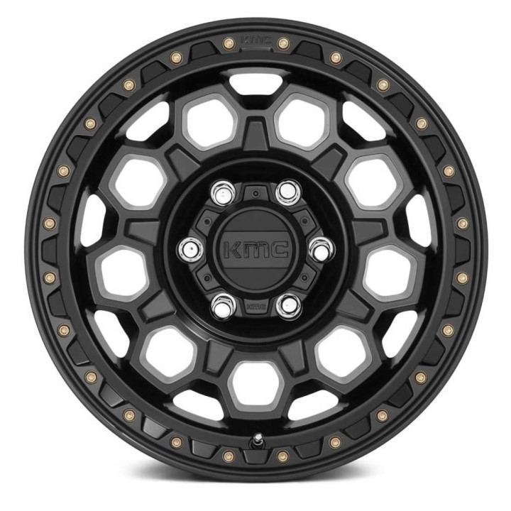Alloy Wheel, KMC KM545 TREK, 17x8.0, ET 35, 6x139.7, 100.3, Black - EDK.ro