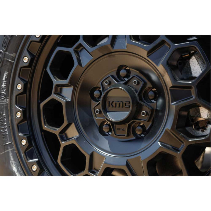 Alloy Wheel, KMC KM545 TREK, 17x8.0, ET 35, 6x139.7, 100.3, Black - EDK.ro
