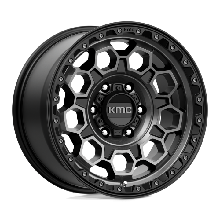Jantă de Aluminiu, KMC KM545 TREK, 17x9.0, ET 0, 6x139.7, 106.1, Negru - EDK.ro