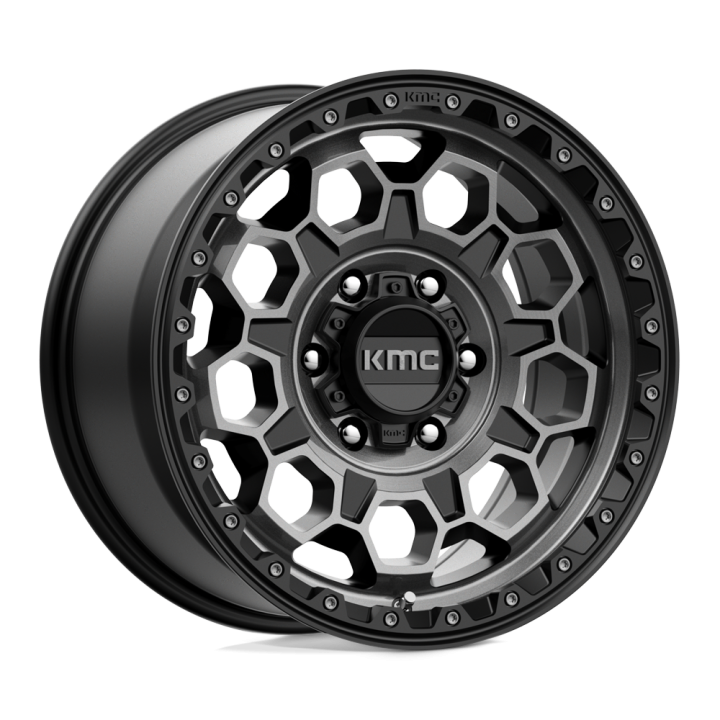 Alloy Wheel, KMC KM545 TREK, 17x9.0, ET 18, 6x139.7, 106.1, Black - EDK.ro