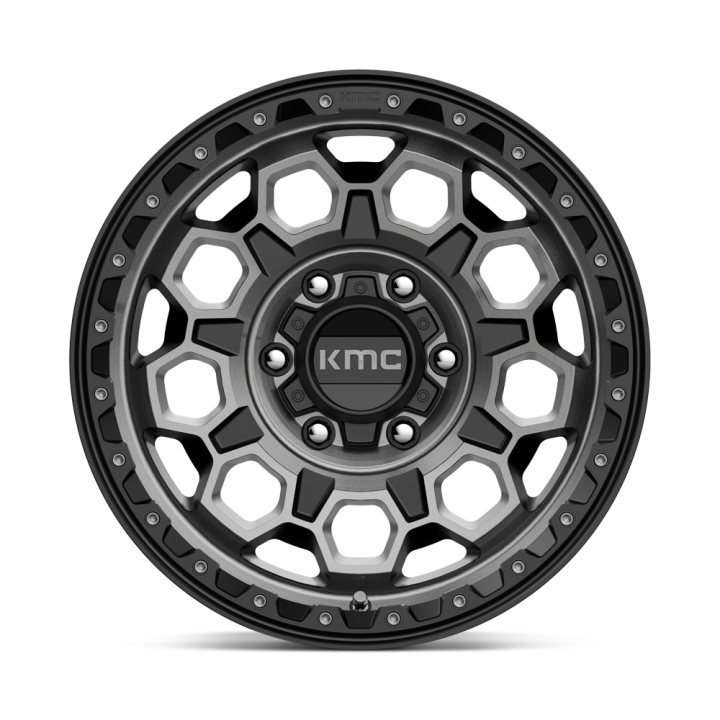 Alloy Wheel, KMC KM545 TREK, 17x9.0, ET 18, 6x139.7, 106.1, Black - EDK.ro