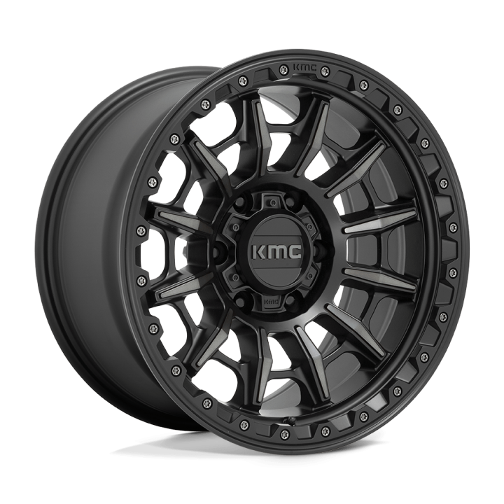 Alloy Wheel, KMC KM547 CARNAGE, 16x8.0, ET 0, 6x139.7, 106.1, Black - EDK.ro