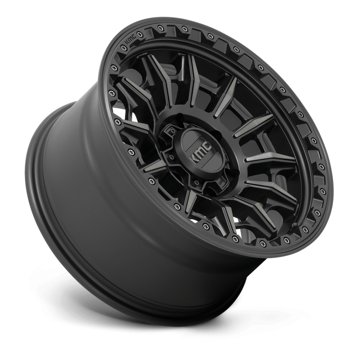Alloy Wheel, KMC KM547 CARNAGE, 17x9.0, ET -12, 6x139.7, 106.1, Black - EDK.ro