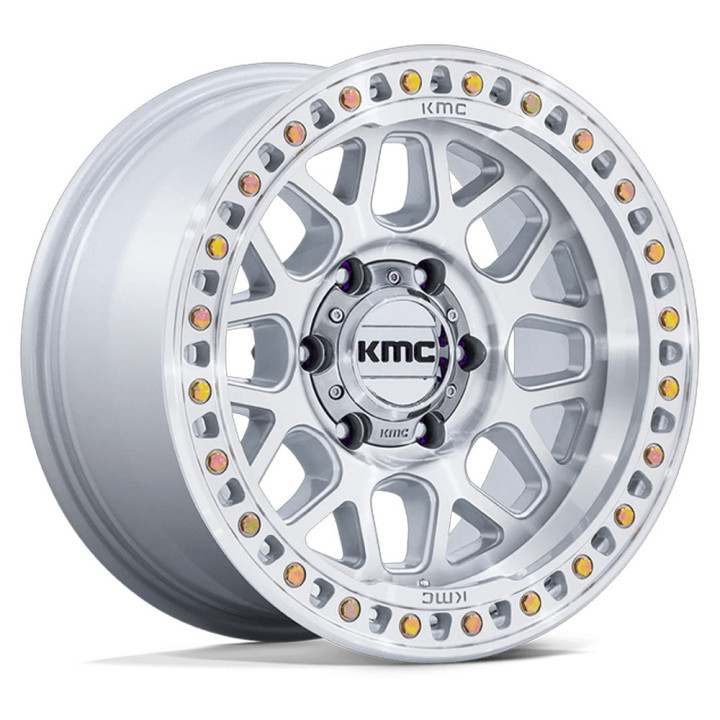 Jantă de Aluminiu, KMC KM549 GRS, 18x9.0, ET -12, 6x139.7, 106.1, Argintiu - EDK.ro