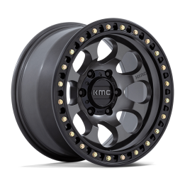 Jantă de Aluminiu, KMC KM550 RIOT SBL, 17x9.0, ET -12, 6x139.7, 106.1, Negru - EDK.ro