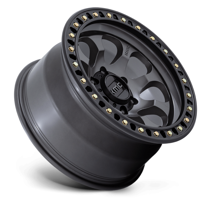 Alloy Wheel, KMC KM550 RIOT SBL, 17x9.0, ET -12, 6x139.7, 106.1, Black - EDK.ro