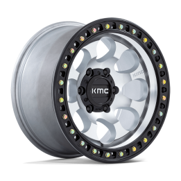 Jantă de Aluminiu, KMC KM550 RIOT SBL, 17x8.5, ET 10, 6x139.7, 106.1, Negru - EDK.ro
