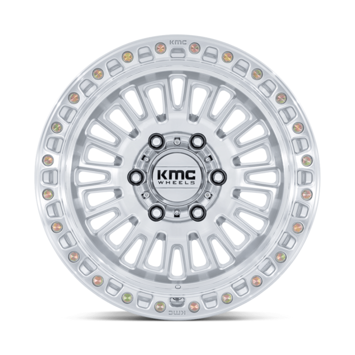 Alloy Wheel, KMC KM554 AZTEC, 17x8.5, ET 0, 6x139.7, 106.1, Silver - EDK.ro
