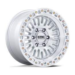 Alloy Wheel, KMC KM554 AZTEC, 17x8.5, ET 25, 6x139.7, 106.1, Silver - EDK.ro