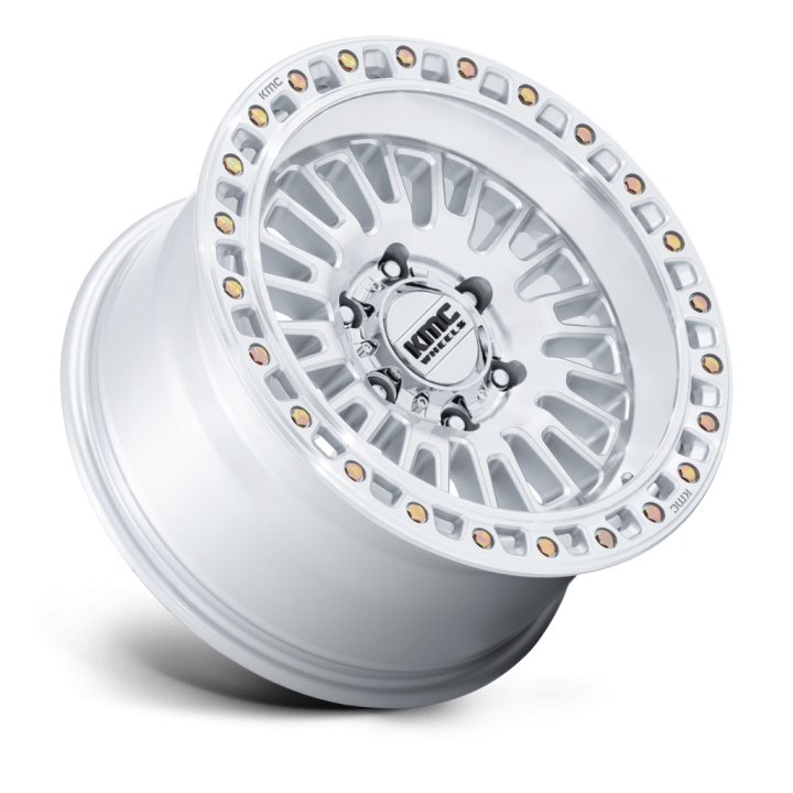 Jantă de Aluminiu, KMC KM554 AZTEC, 17x8.5, ET 25, 6x139.7, 106.1, Argintiu - EDK.ro