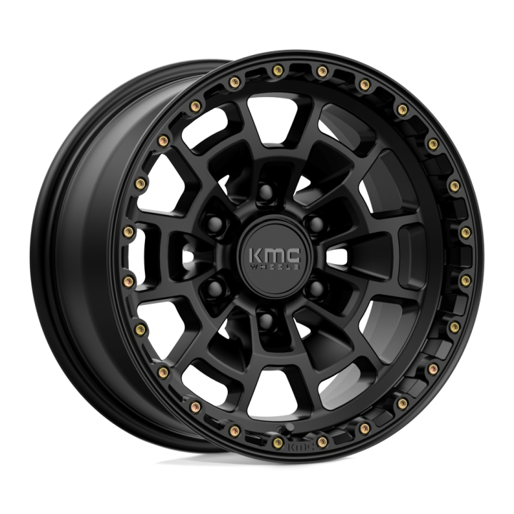 Alloy Wheel, KMC KM718 SUMMIT, 16x8.0, ET 0, 6x139.7, 106.1, Black - EDK.ro