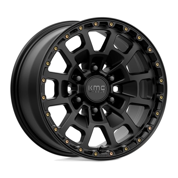 Alloy Wheel, KMC KM718 SUMMIT, 17x8.5, ET 18, 6x139.7, 106.1, Black - EDK.ro