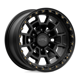 Alloy Wheel, KMC KM718 SUMMIT, 17x8.5, ET 0, 6x139.7, 106.1, Black - EDK.ro