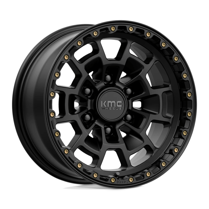 Alloy Wheel, KMC KM718 SUMMIT, 17x8.5, ET 0, 6x139.7, 106.1, Black - EDK.ro