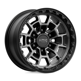Jantă de Aluminiu, KMC KM718 SUMMIT, 16x8.0, ET 0, 6x139.7, 106.1, Negru - EDK.ro
