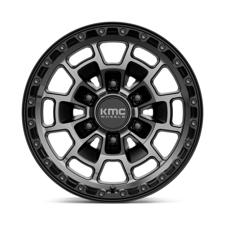 Jantă de Aluminiu, KMC KM718 SUMMIT, 16x8.0, ET 0, 6x139.7, 106.1, Negru - EDK.ro