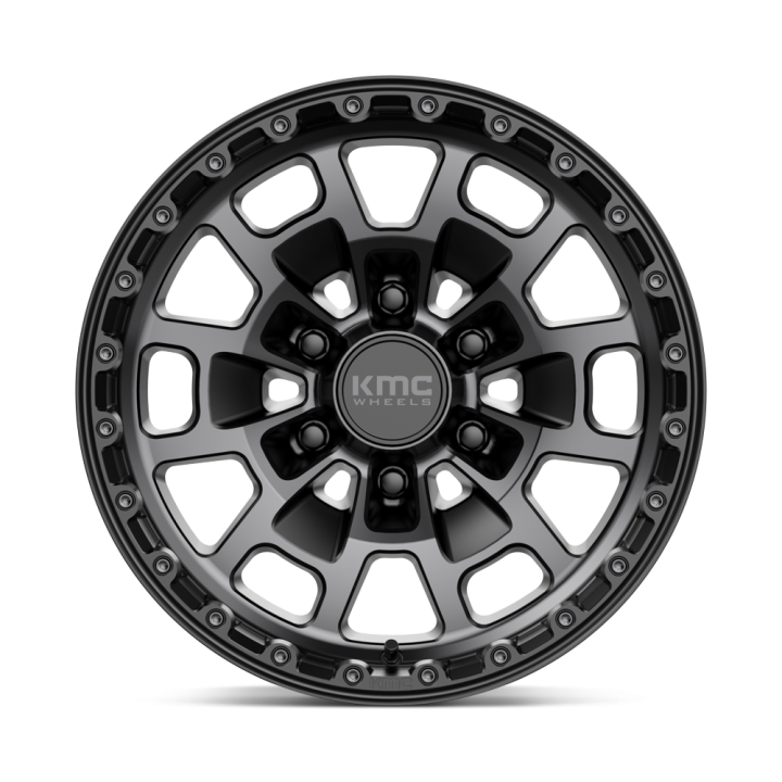 Jantă de Aluminiu, KMC KM718 SUMMIT, 17x8.5, ET 0, 6x139.7, 106.1, Negru - EDK.ro