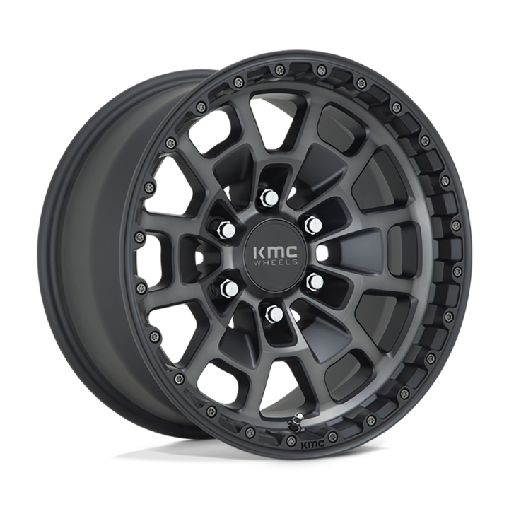 Alloy Wheel, KMC KM718 SUMMIT, 17x8.5, ET 18, 6x139.7, 106.1, Black - EDK.ro