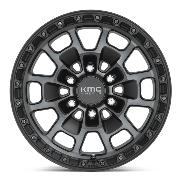 Alloy Wheel, KMC KM718 SUMMIT, 17x8.5, ET 18, 6x139.7, 106.1, Black - EDK.ro