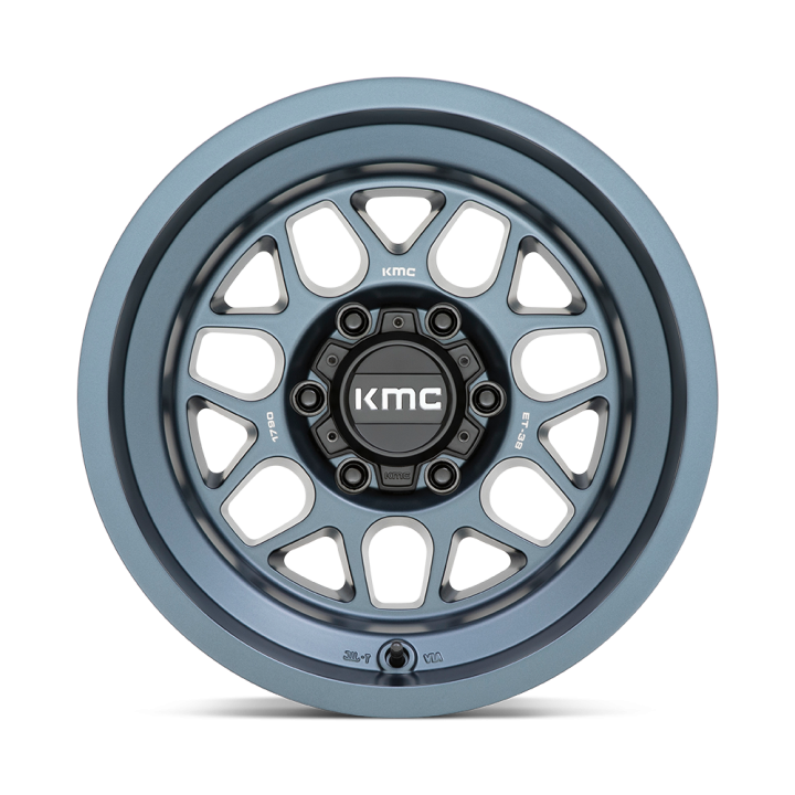 Jantă de Aluminiu, KMC KM725 TERRA, 17x9.0, ET -38, 6x139.7, 106.1, Albastru - EDK.ro