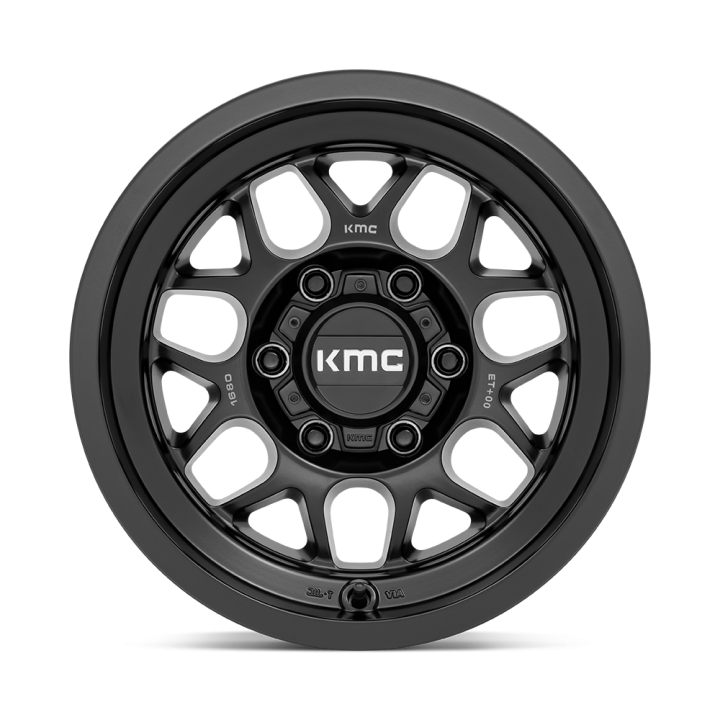 Alloy Wheel, KMC KM725 TERRA, 16x8.0, ET 0, 6x139.7, 106.1, Black - EDK.ro