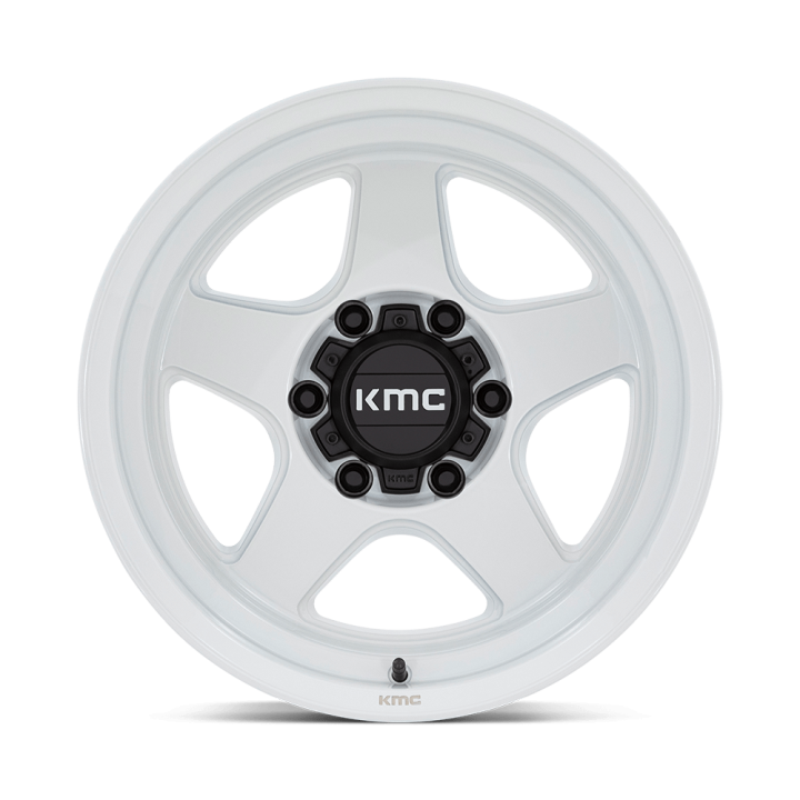 Alloy Wheel, KMC KM728 LOBO, 17x8.5, ET 18, 6x139.7, 106.1, White - EDK.ro