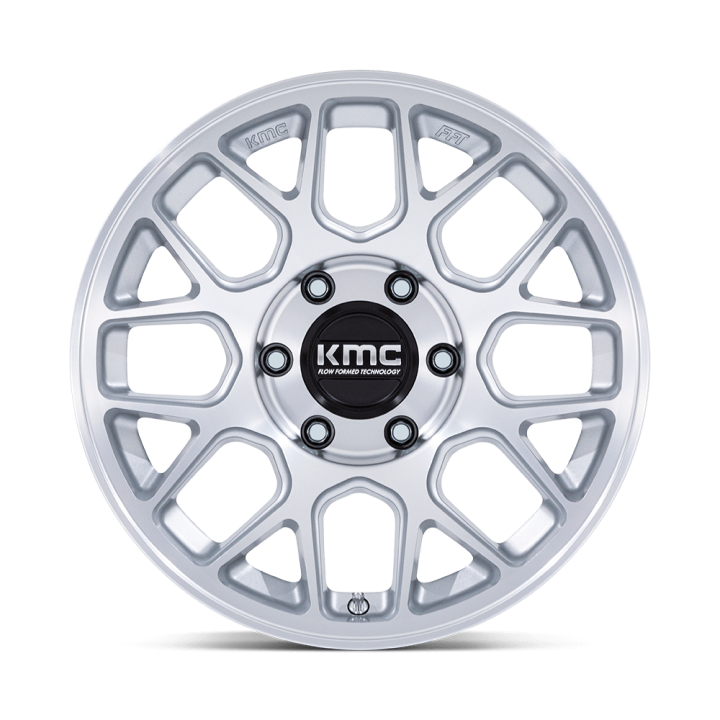Alloy Wheel, KMC KM730 HATCHET, 17x8.5, ET -10, 6x139.7, 106.1, Silver - EDK.ro
