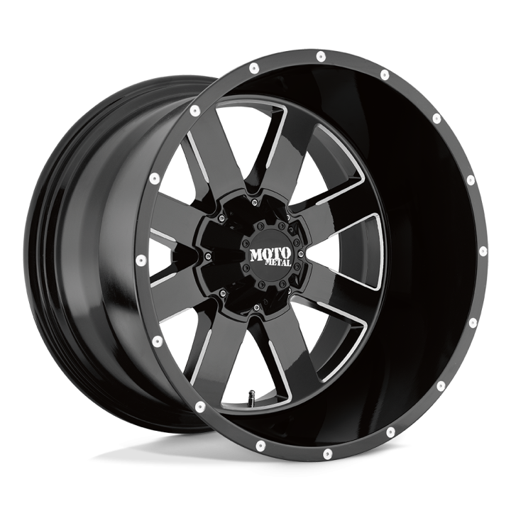 Jantă de Aluminiu, MOTO Metal MO962, 18x9.0, ET 0, 6x139.7, 106.1, Negru - EDK.ro